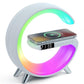 New Multi-Function Bluetooth Table Lamp with Wireless Charger Speaker Alarm Clock App Control