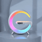 New Multi-Function Bluetooth Table Lamp with Wireless Charger Speaker Alarm Clock App Control